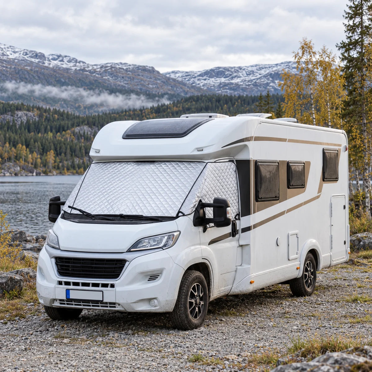 Termoovertræk til autocamper – udvendigt og mørklæggende, 211 × 171 cm