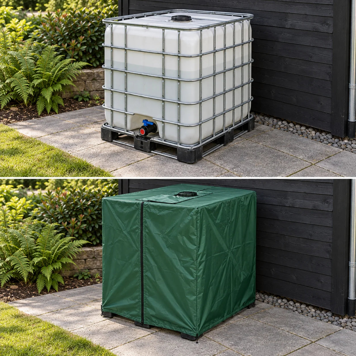 IBC-overtræk til 1000-liters tank – beskyttelse mod alger og UV