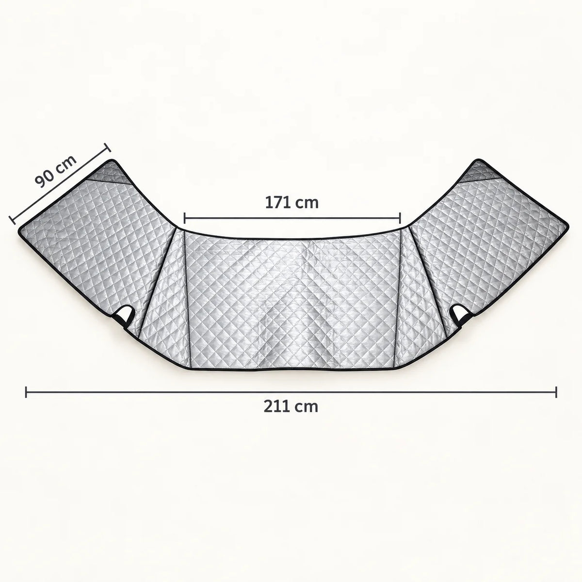 Termoovertræk til autocamper – udvendigt og mørklæggende, 211 × 171 cm